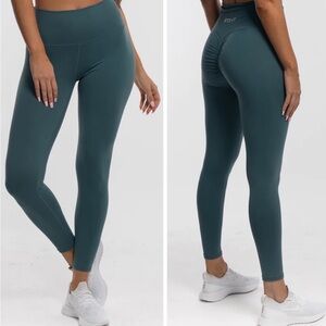 High-Waisted Teal Leggings